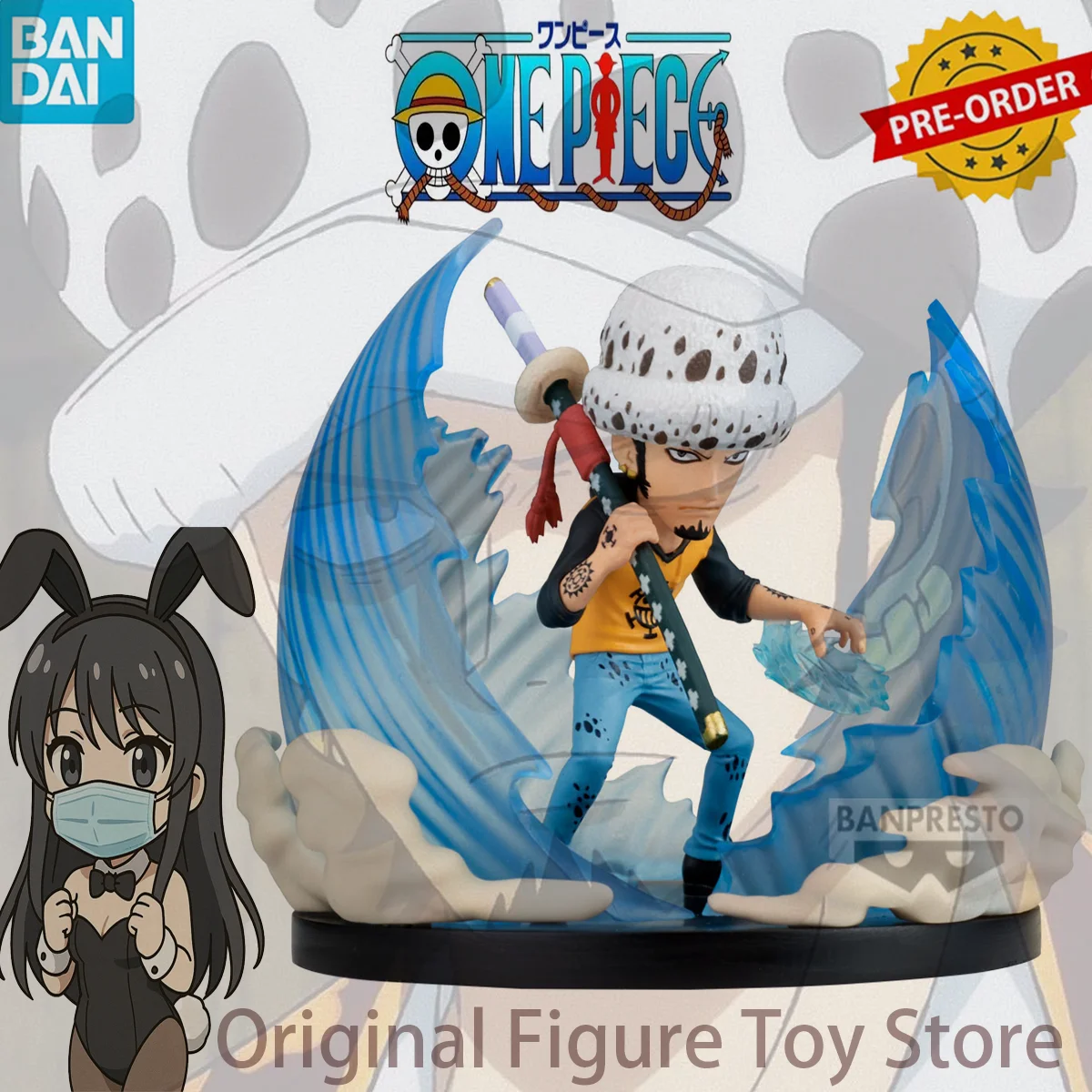 

100% оригинал BANDAI BANPRESTO ONE PIECE Trafalgar Law WCF ПВХ аниме фигурки экшн-фигурки модель игрушки подарок