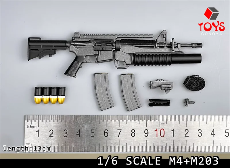 SOPMOD-US Armas militares Modelo, 1:6 Soldado Rifle, M4, M4A1, M4 Modelo, XM177, M16, não lançável, Fit 12 "Action Figure, Cena Acessório