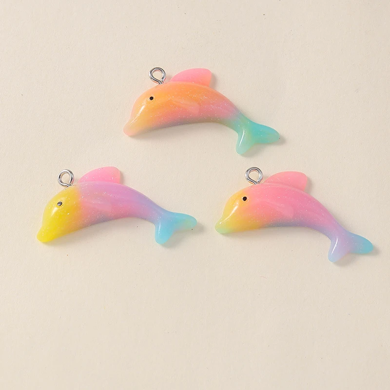 20 Stück niedliche Anhänger mit Meereslebewesen, Delfin, Schildkröte, für die Schmuckherstellung, Ohrringe, Halsketten, Armbänder, DIY-Bastelzubehör – Detail 9