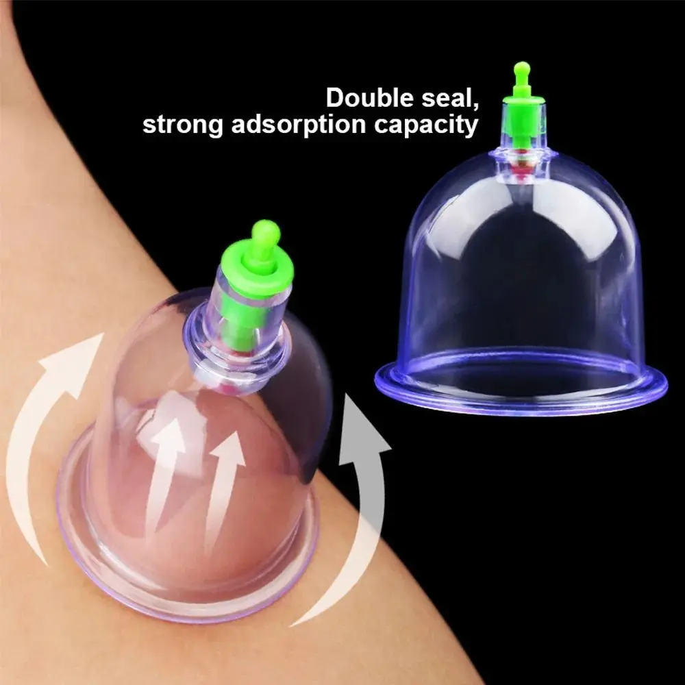 8Pcs/Set Anti-cellulite Vacuum Cupping Cans Dry Wet Type Body Therapy Suction Cup Non-Glass 6 Cups - view 3