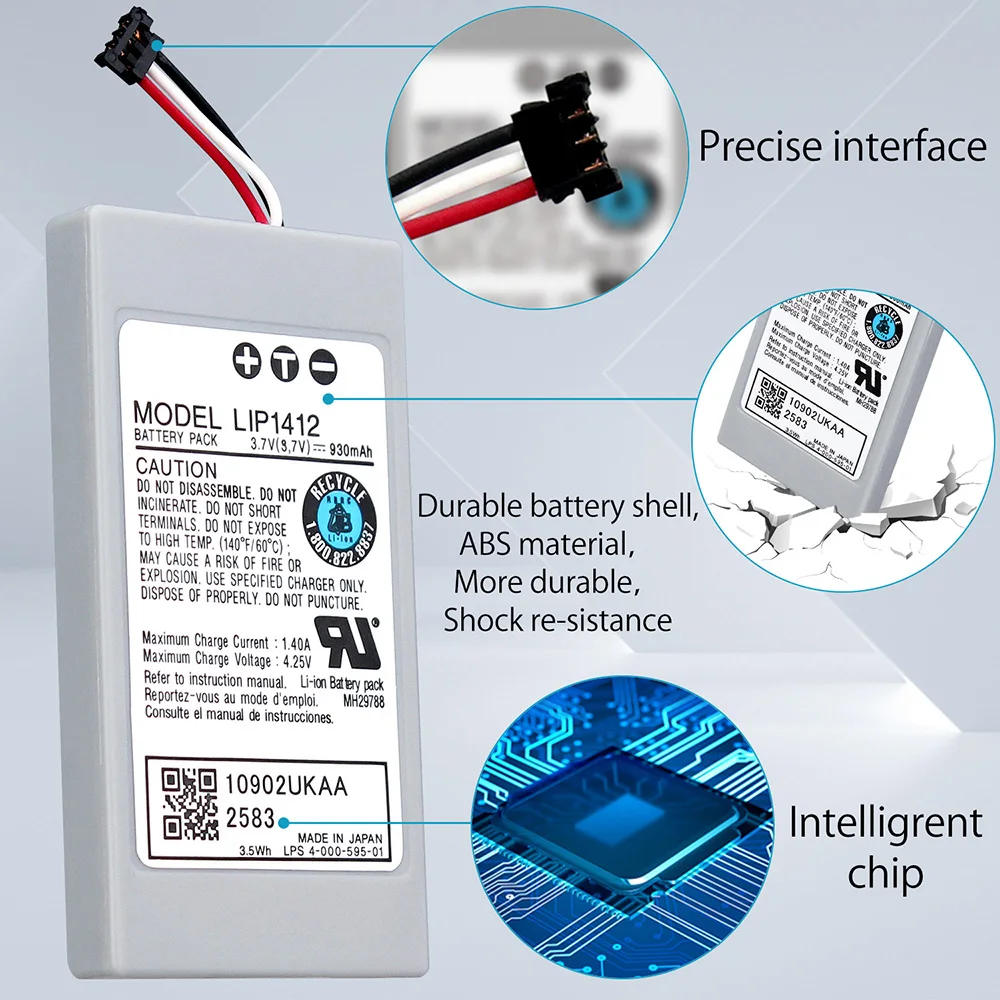 Sostituzione del pacco batteria ricaricabile OSTENT 3.7V 930mAh per Sony PSP GO PSP-N1000/N1001/N1002/N1003/N1004