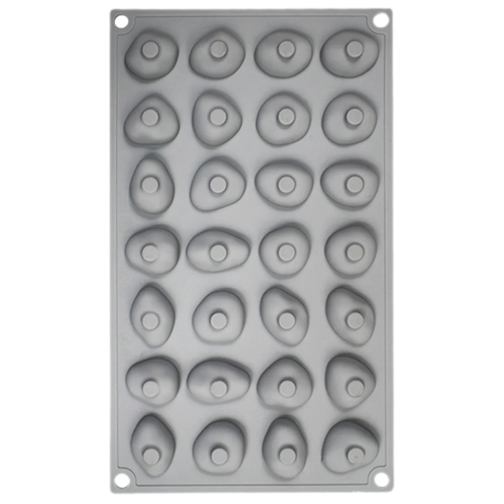 

Cookie Mold Molds for Chocolate Pebble Small Lovely Grey Silica Gel Decor