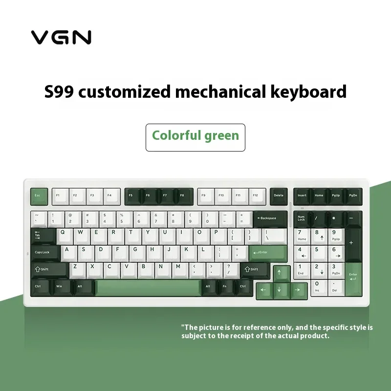 Vgn S99 Wireless Mechanical Keyboard Three-Mode Hot-Swappable Single-Key Slotted Structure Custom Gaming Mechanical Keyboard