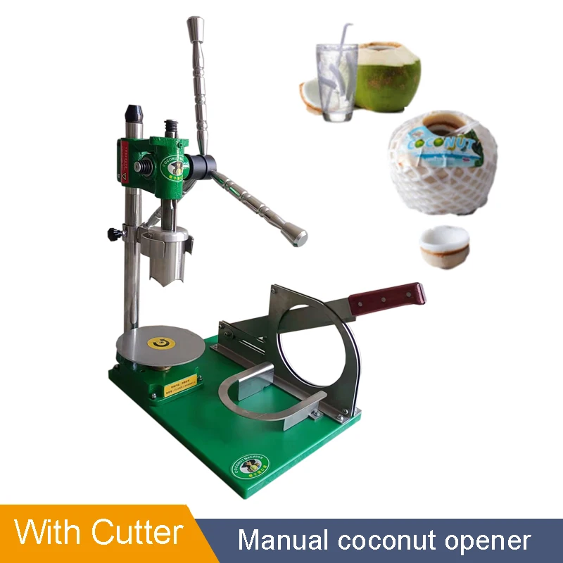 Heavy Duty Coconut Cutter Manual Opening Coconuts Machine Save Effort Coconut Capping Cover Drilling Machine