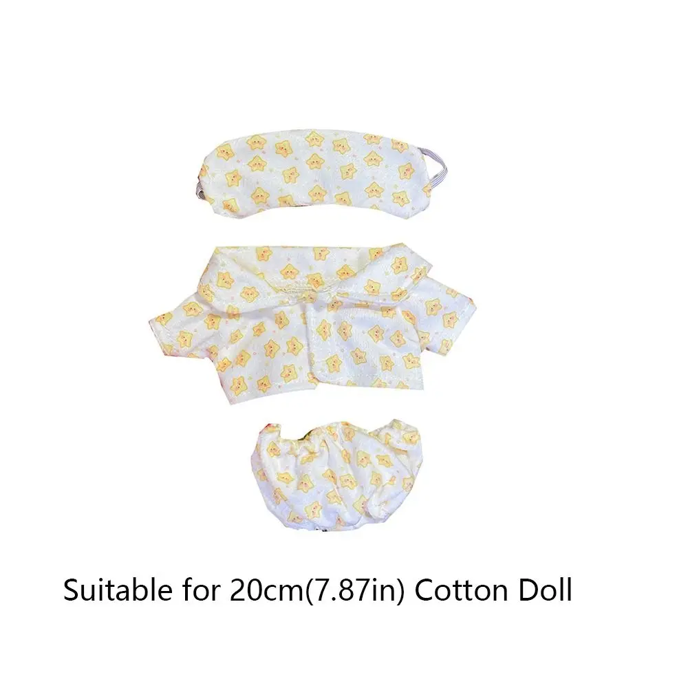 20cm Doll Clothes Toy Pajamas Sleepwear Cotton Doll Clothes Eye Mask Doll Cloth Accessories No Attributes Dolls Clothes