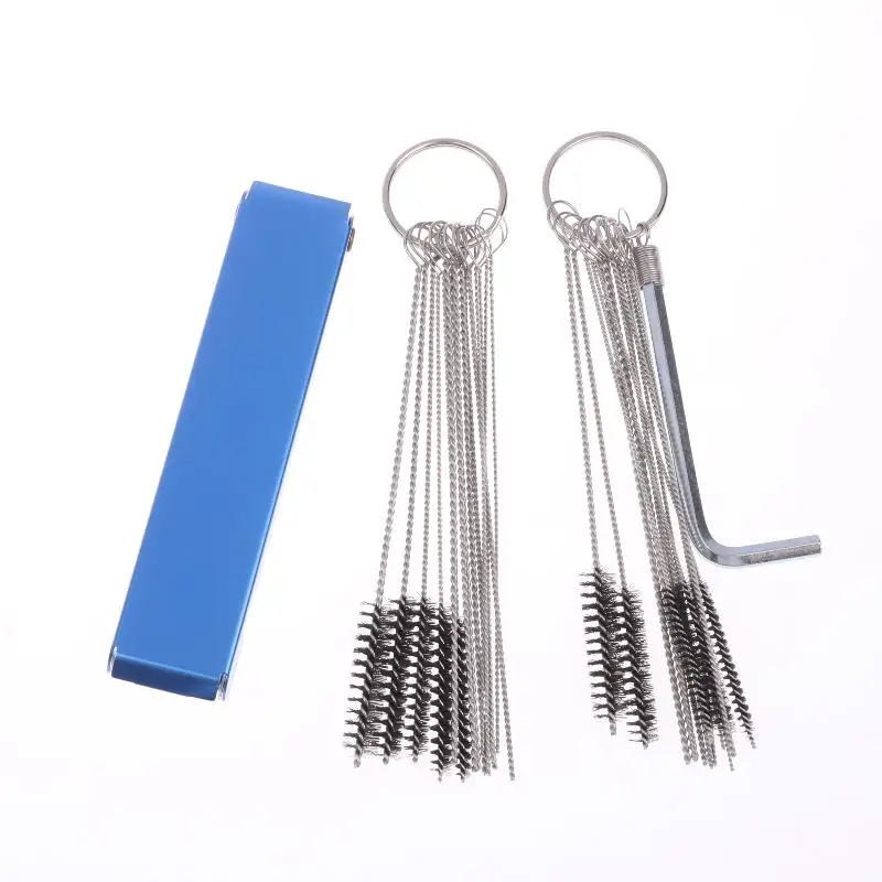 1 Set Carburetor Carbon Dirt Jet Remove Cleaning Needles Brushes For Automobile Motorcycle ATV Welder Carb Chainsaw