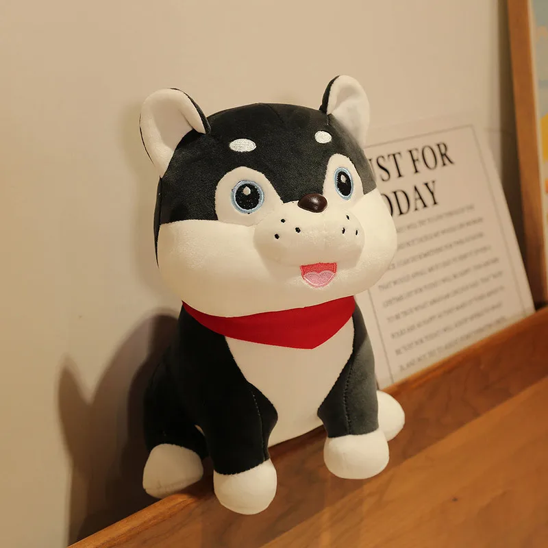 

Милая новая плюшевая игрушка хаски, кукла-щенок, креативная кукла-бульдог, подарок на день рождения для мальчиков и девочек