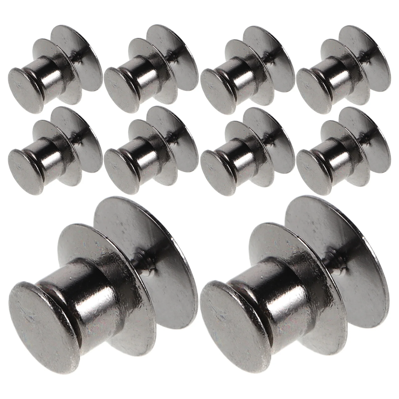 30 Set Pin Backs Locking Secure Metal Flat Back Replacement for Enamel Pins Badge Making Crafts Heavy Duty Locking Clasp