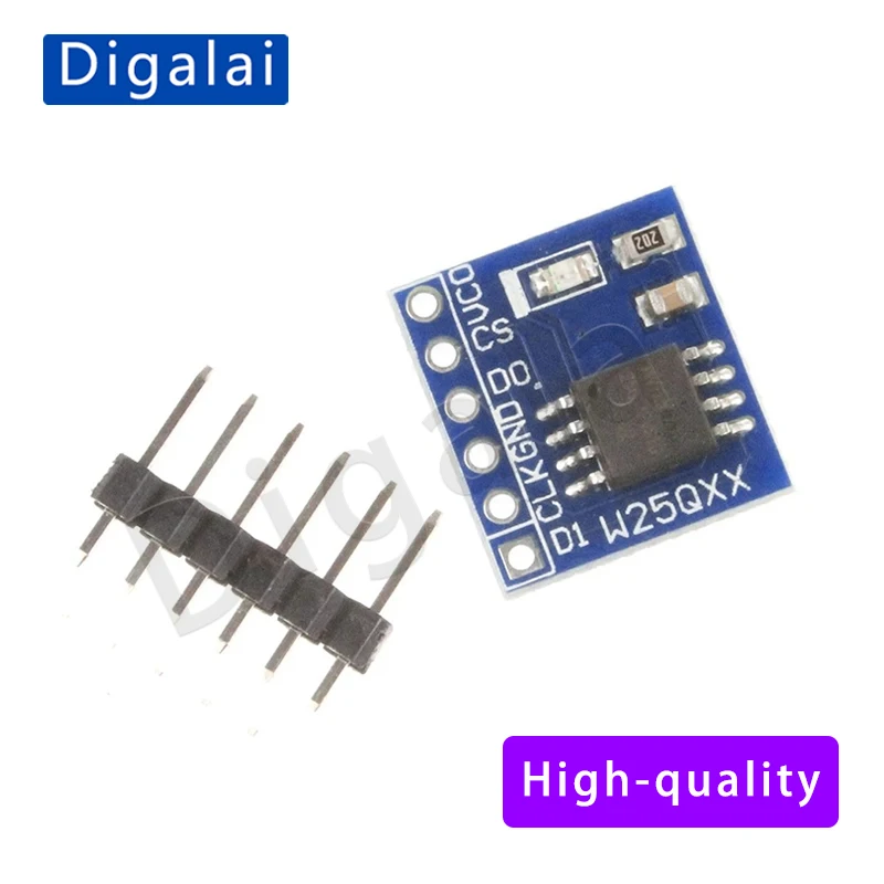 100%New original 2PCS W25Q32 W25Q64 W25Q128 FLASH storage module SPI interface adapter board BV FV image 4