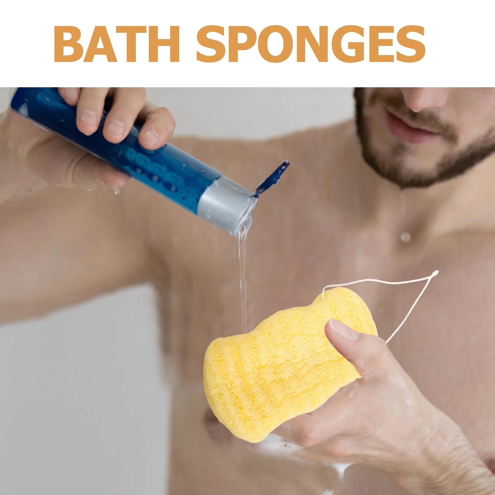 

Durable Bathing Sponge Comfortable Shower Tool Wear-Resistant Body Scrubber for Home and Travel Use Bath Sponge