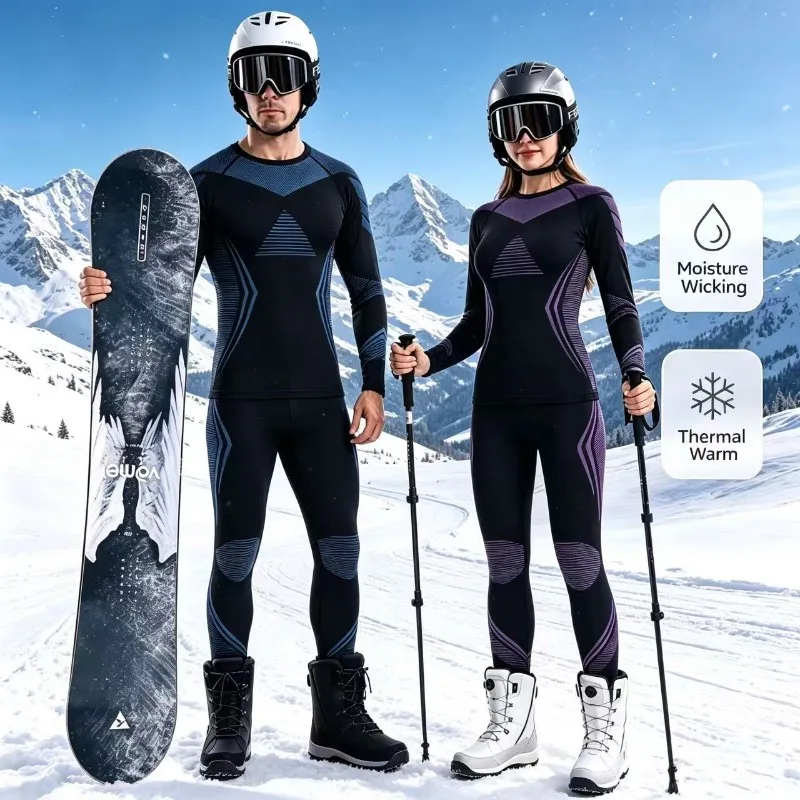unisex-far-infrared-heating-thermal-underwear-set-ntibacterial-moisture-wicking-quick-dry-ski-base-layer-long-sleeve-top-pants