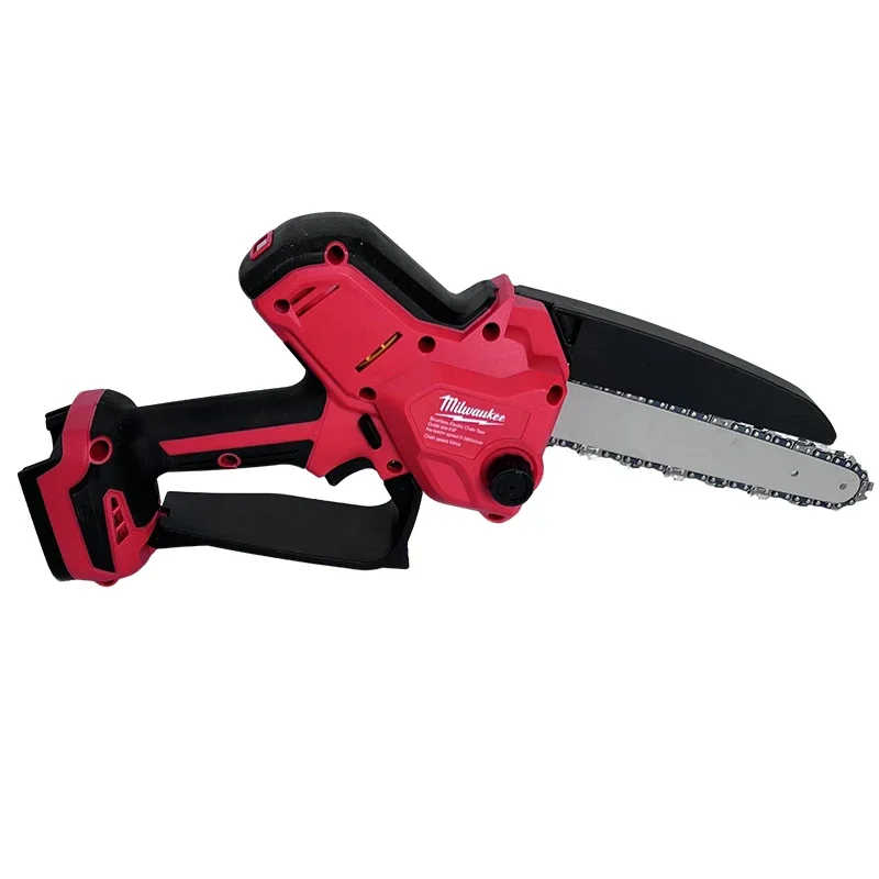 Milwaukee Hochleistungs-Kettensäge, 8 Zoll, automatischer Öler, bürstenlose elektrische Kettensäge, Beschneiden, Holzschneiden, Elektrowerkzeuge für 18 V-Batterie