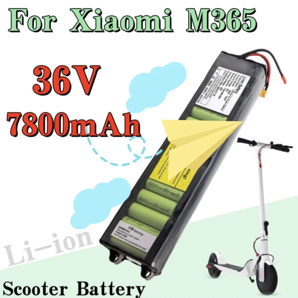 

Аккумуляторная батарея Li-ion 36В 7800мАч со встроенной BMS для электросамоката Xiaomi M365 - увеличенный запас хода без функции связи