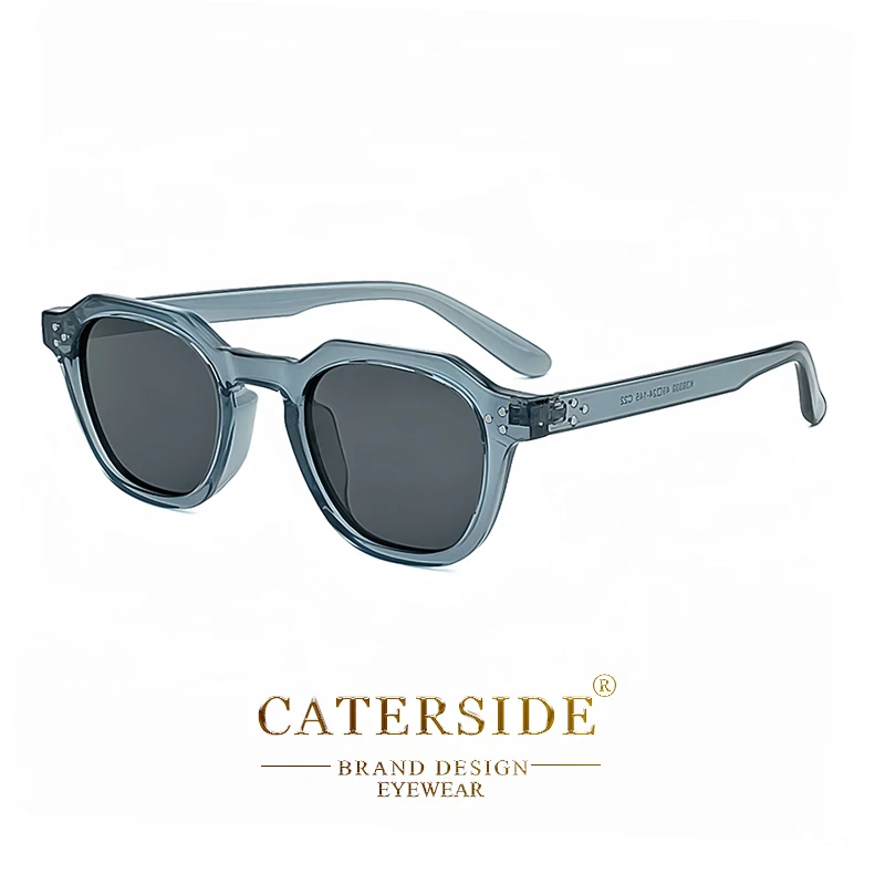 CATERSIDE Retro Polarisierte Sonnenbrille für Herren, ultraleichter TR90-Rahmen, Polygon-Sonnenbrille für Damen, hochwertige Outdoor-Reisebrille – Detail 16
