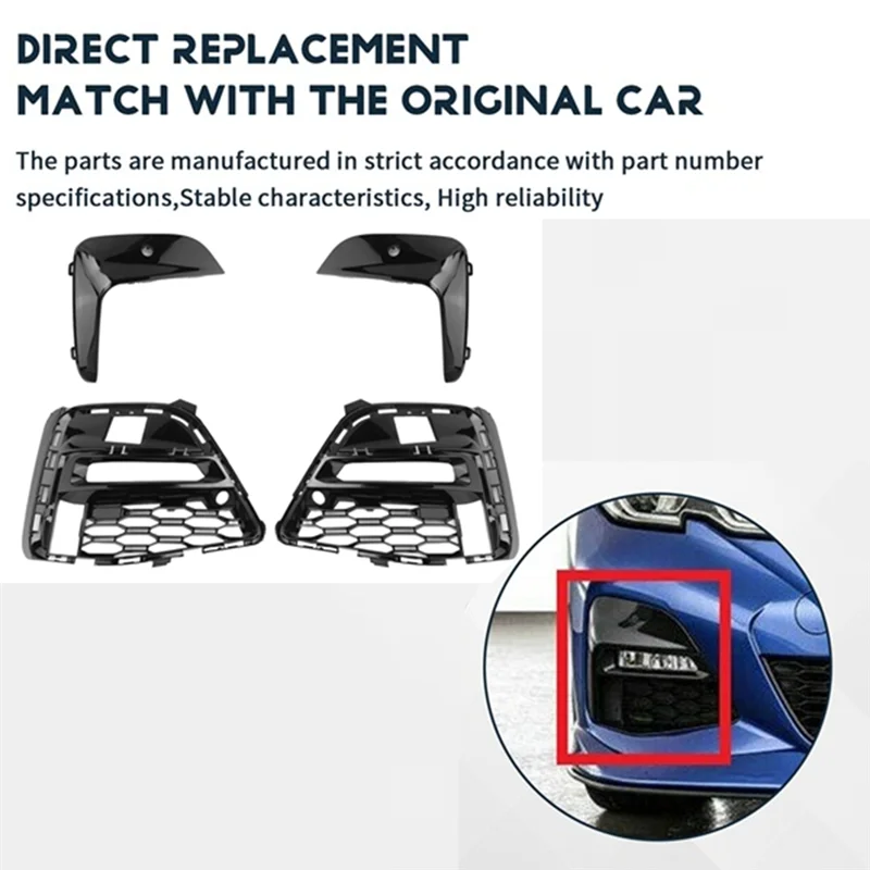 

Classy-Fog Light Grille For BMW Fog Light Trim Fog Light Frame For BMW 3 Series G20 G28 320Li 325Li 19-22 Right 51118069372 5111