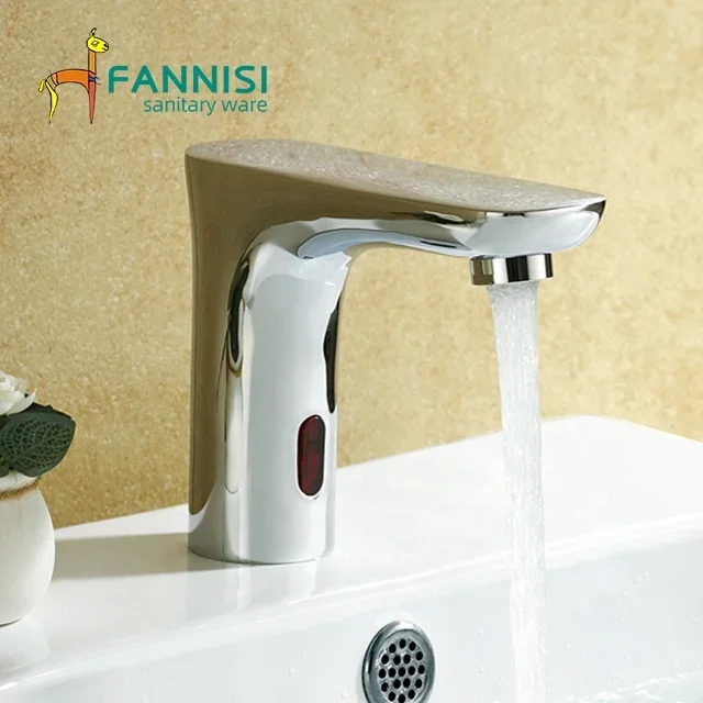 T338 Health and contact free automatic water saver tap bath shower sensor brass faucets tap