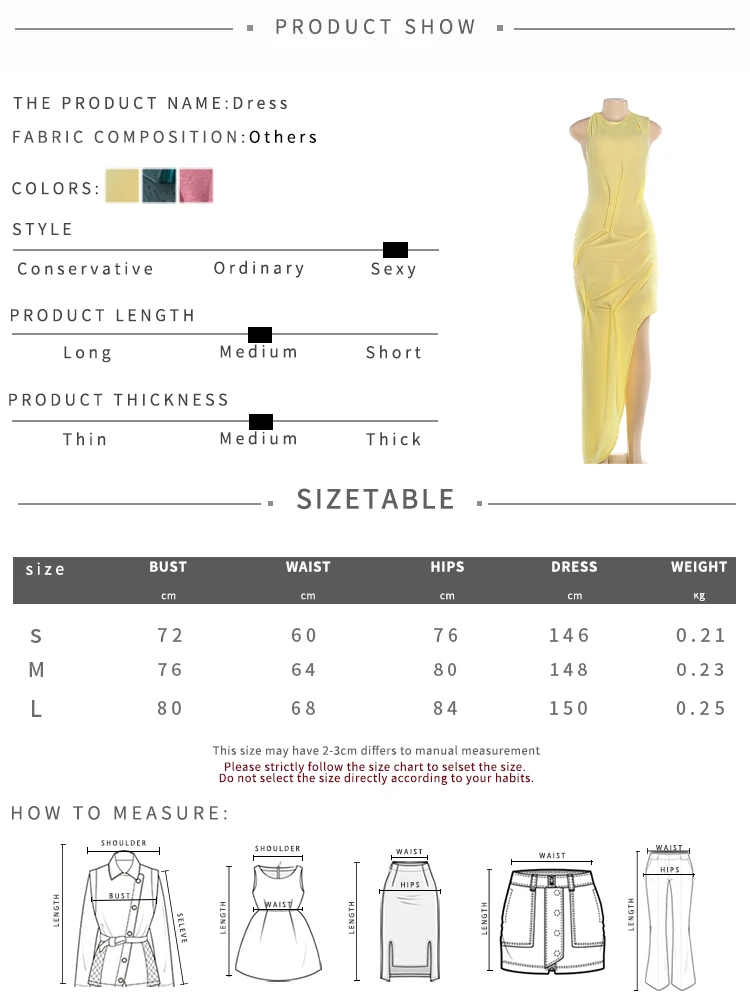Sisterlinda Trend Mode Sexy Langes Kleid Damen Rückenfrei O-Ausschnitt Ärmellos Unregelmäßiger Saum Urlaub Gerafftes Elegantes Kleid – Detail 1