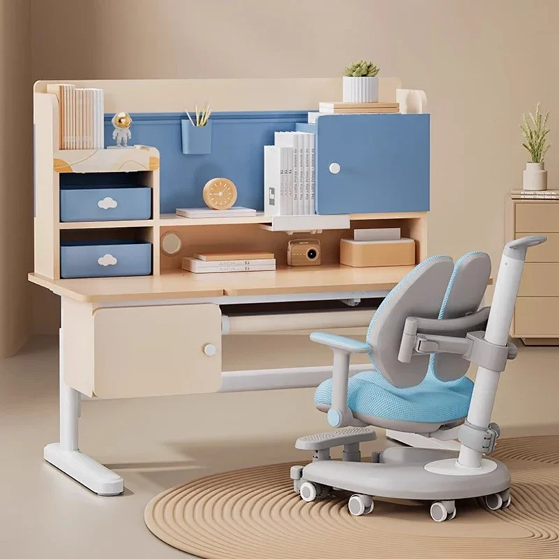 Kindertafelstoel Kids Studiestoelen Meubeltafels Bureau Student Studenten Babykamer Bureaus Tafel Giet Enfants Set Kind