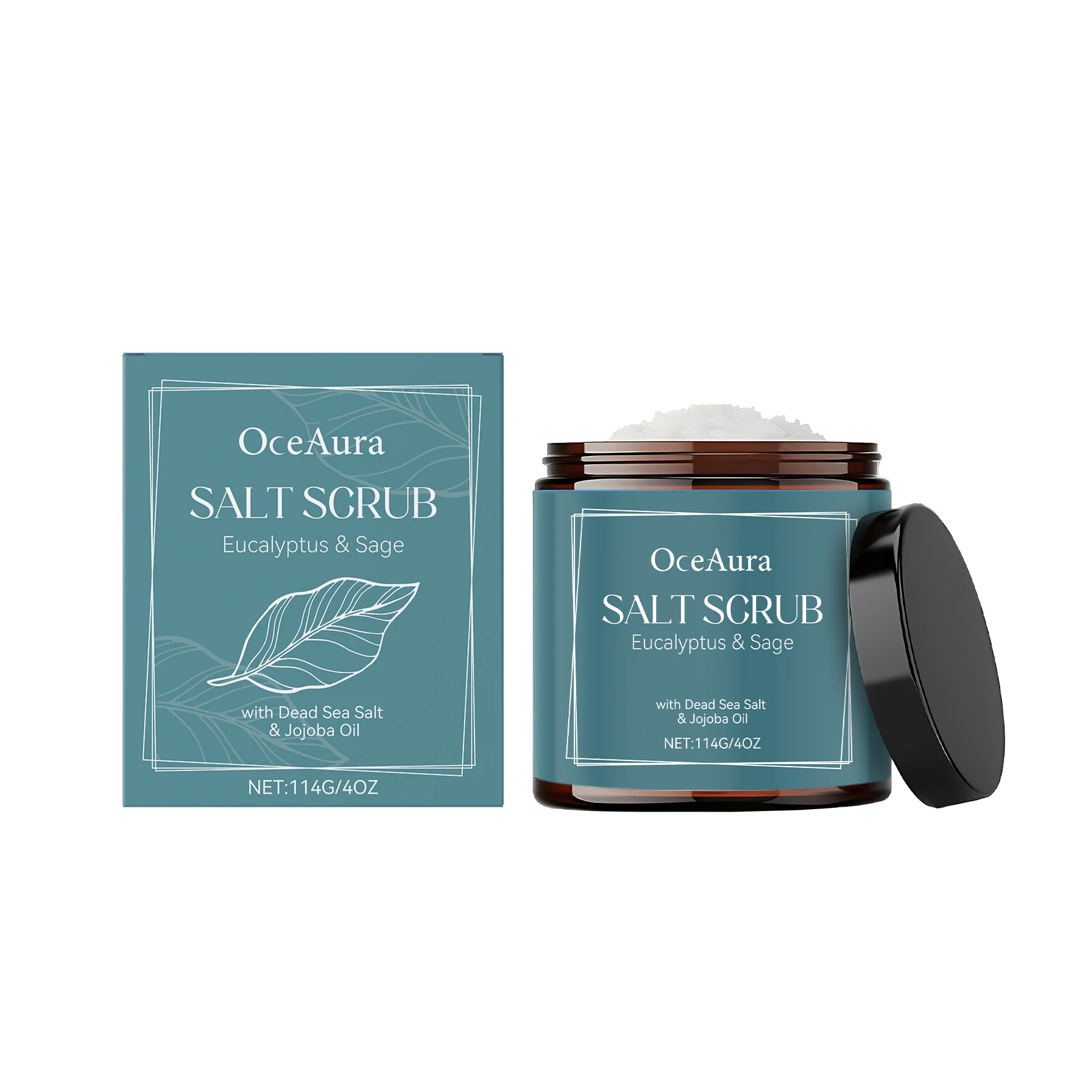 Salt Body Scrub Remove Dead Skin Deep Cleansing Exfoliating Remove Dirt Improve Roughness Relieve Fatigue Shrink Pores Skin Care