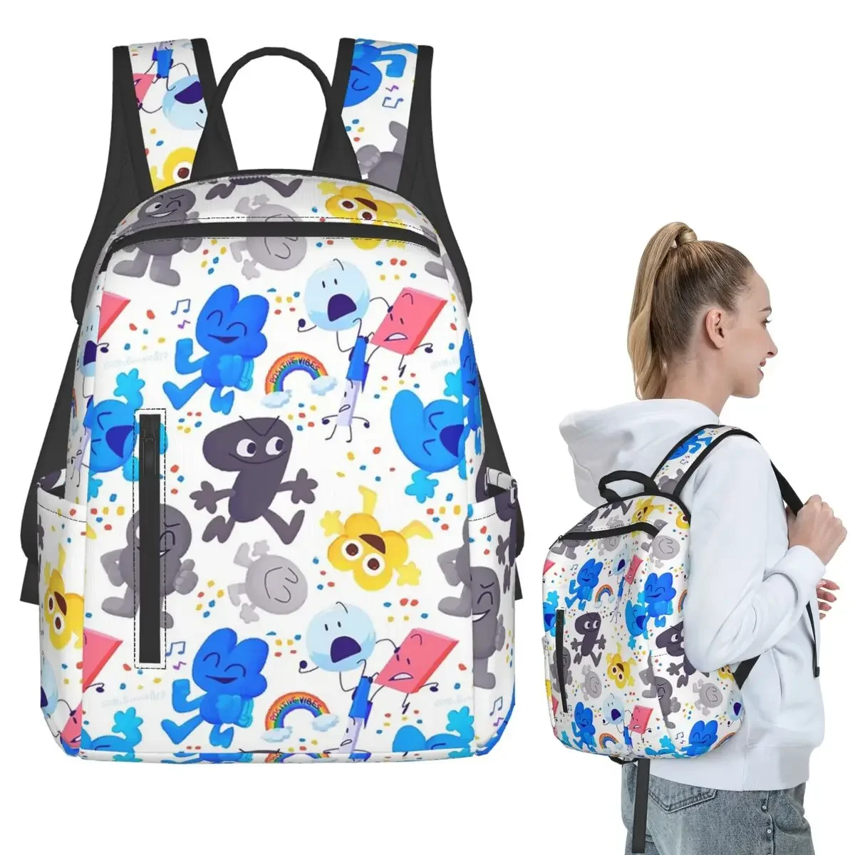 

Bfdi Pattern Backpack Student Boys Girls BookBag Children School Bag Laptop Shoulder Bags for Men Women