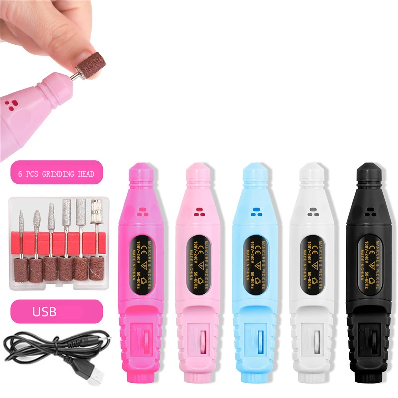 Home Professional Portable  Updated Version Mini With USB Electric Nail Drill Machine