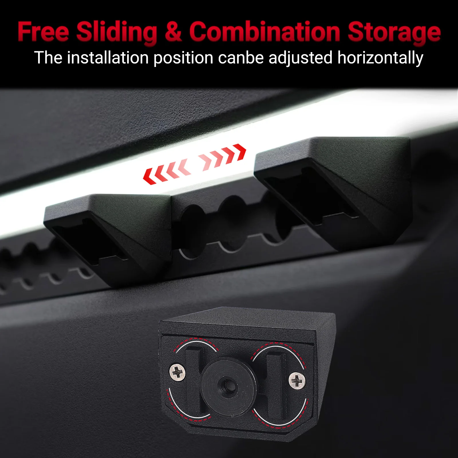 CNSPEED Brand New Aluminum Alloy Bottle Opener For Tesla Cybertruck 2025 2024 2023 Trunk L-track Splints Fasteners Accessories
