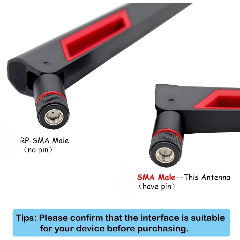 ثنائي النطاق 2.4G 5.8G RP SMA ذكر 12dBi WiFi هوائي + 15 سنتيمتر كابل محول لبطاقة الشبكة USB محول كاميرا IP الأمن