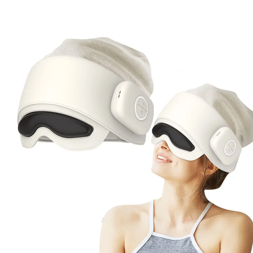 

High Quality Thermal Air Pressure Eye Massager Hot Compress Vibration Massage Cap Eye Sleep Head Massager