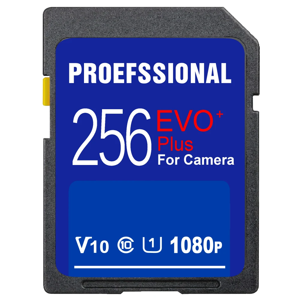 Carte mémoire V10 pour caméra vidéo 1080p 3D 4K, 16 Go 32 Go U1, SD 64 Go 128 Go 256 Go U3, carte SD originale, irritation 10