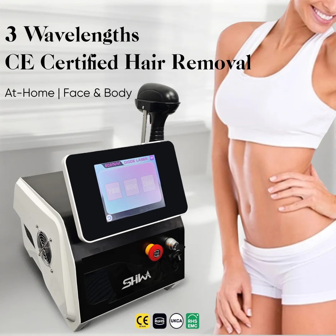 

Diode Laser Hair Removal 3 Wavelengths CE Certified At-Home Beauty Equipment For Face & Body