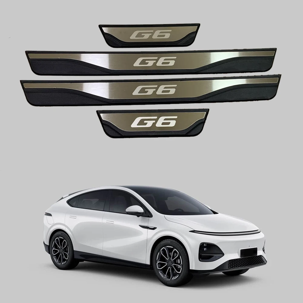 Car Pedal Styling Trim Strip For Xpeng G6 2023 2024 2025 Door Sill Plate Stickers Threshold Protector External Accessories