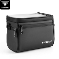 TOSUOD Waterproof Bike Front Frame Bag Touch Screen MTB Bicycle Phone Holder EVA Handlebar Bags Cycling Front Storage Bag