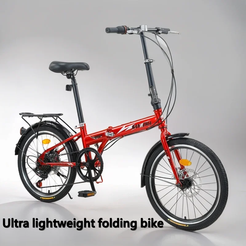 Folding Bike 20 inch road Bike variable speed City Bicycle double disc brake lightweight portable outdoor cycling bicicleta