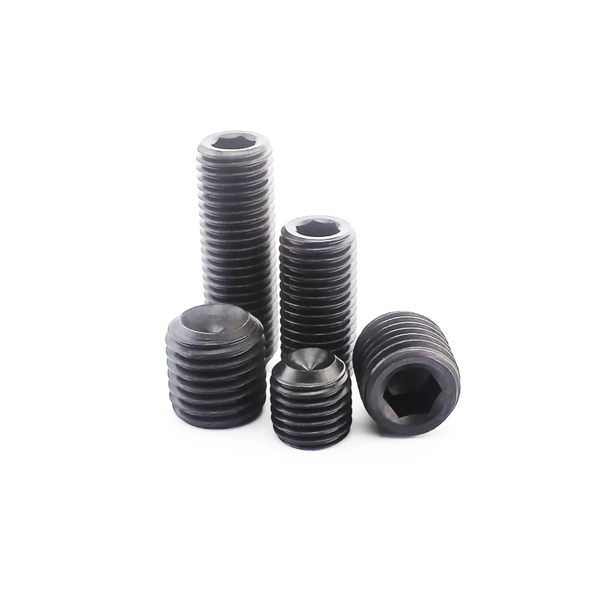 BSW 1/2-12 1/4-20 3/8-16 5/8-11 3/16-24 5/16-18 Hex Socket Cup Point Set Screws Grub Screw Allen Bolt High Tensile Grade 12.9