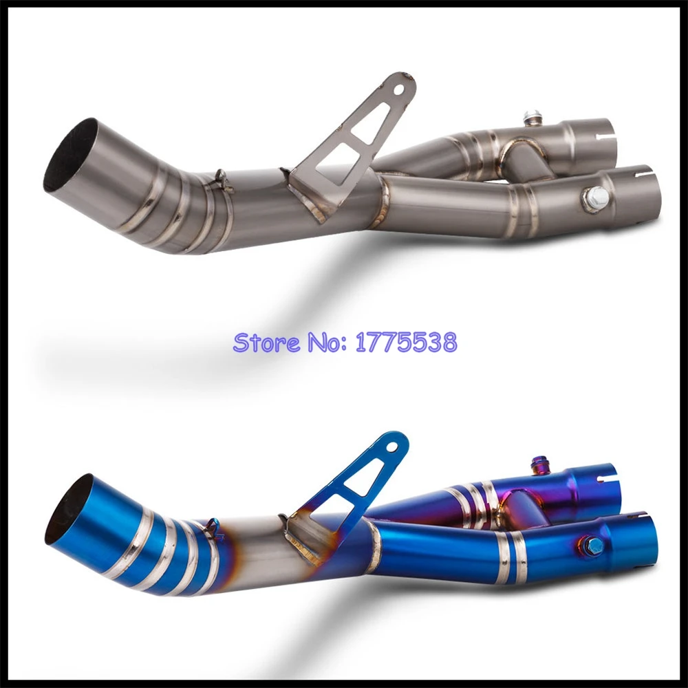 لياماها YZF-R1S R1 YZF-R1M 2015-2025 دراجة نارية العادم الهروب موتو الخمار منتصف وصلة الأنابيب ربط ID: 61 مللي متر العادم الخمار