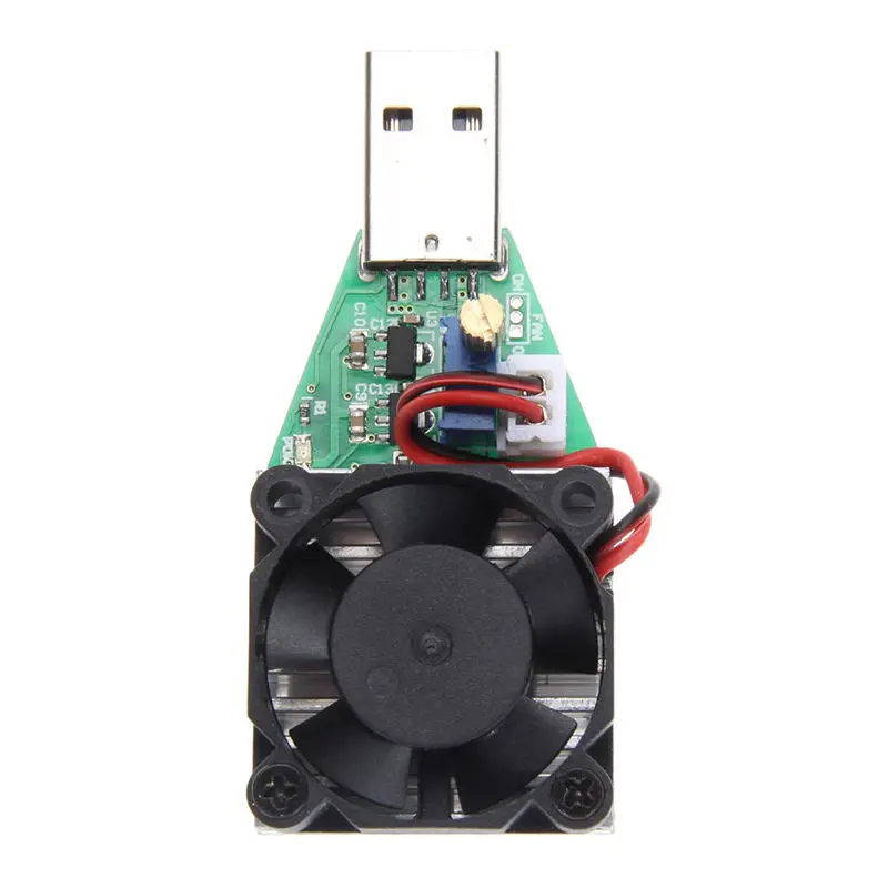 15W DC 3,7-13V Elektronischer Testwiderstand USB-Entladekapazität Batterietester mit Lüfter, einstellbarem Strommodul und Werkzeugen – Detail 6