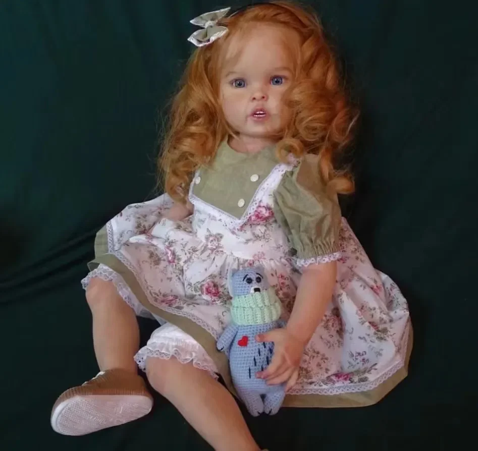 Limited Supply DIY Huge Girl Reborn Baby Doll Cressida With Hand-Rooted Hair Already Finished Doll With Different Dress