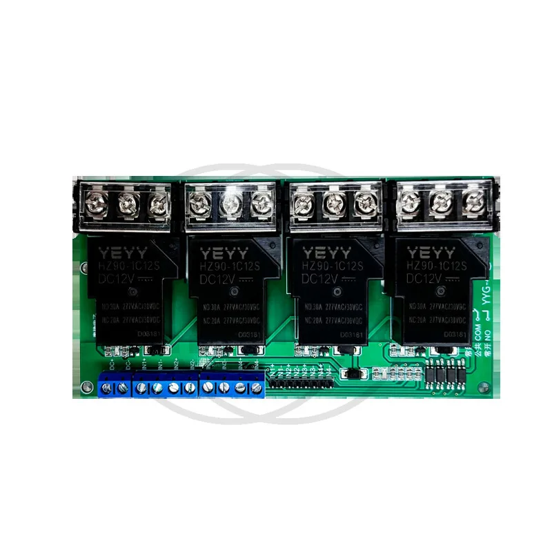 Dual relay module optocoupler isolation high and low level trigger 5V/12V/24V30A