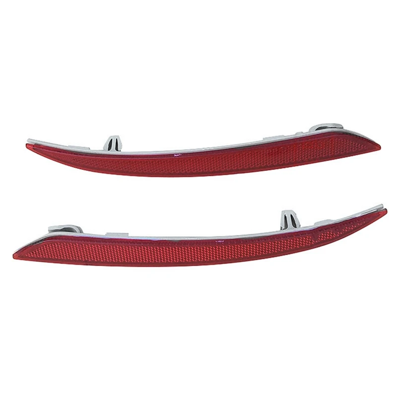 1Pair Rear Bumper Reflector Light Trim DS73-515C0-AD DS73-515B0-AD For Ford Fusion Mondeo 2013-2019 Warning Lamp Plate