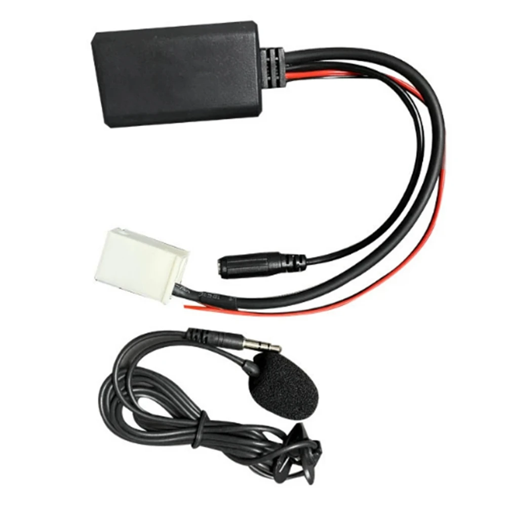 Compatible Car Audio Aux Adapter Receiver Radio Bluetooth Module Aux Cable with Mic for W169 W203 W221 W164