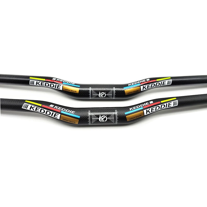 Full Carbon MTB Bike Handlebar 31.8*600-760mm Mountain Bicycle Handlebar T800 Carbon Lightweight Riser Flat Bar 3K Matte