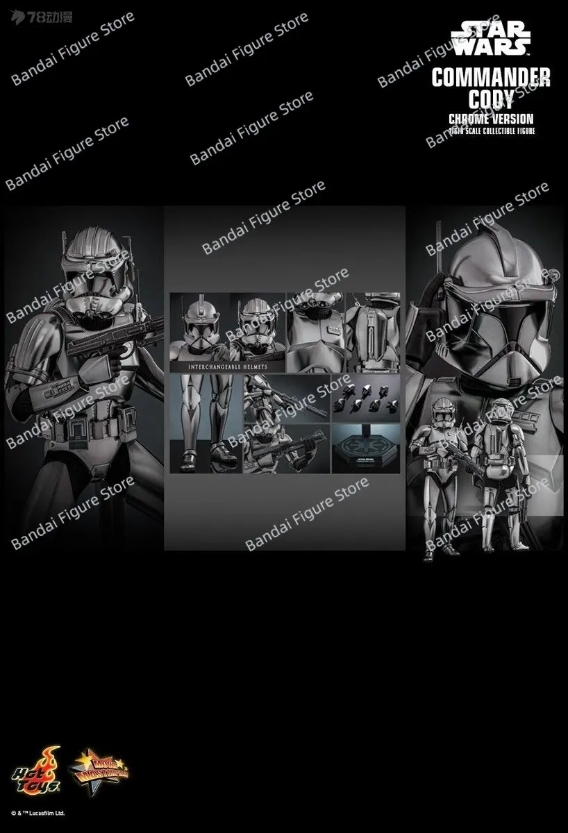 

HOTTOYS HT MMS734 1/6 Clone Commander Cody Chrome Version Figurine Collection Star Wars Movie Original Delicate 12" Soldier Mode