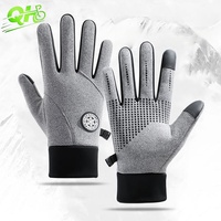 Winter Motorcycle Cycling Gloves Electric Bike Warm Polar Fleece Touchscreen  moto hombre Waterproof Non-slip Fishing Equipment