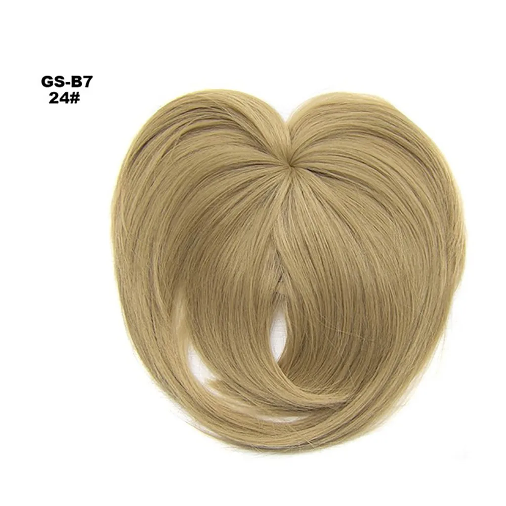 Human Hair Toppers for Women Clips in Human Hair Bangs Fringe Hairpieces Middle