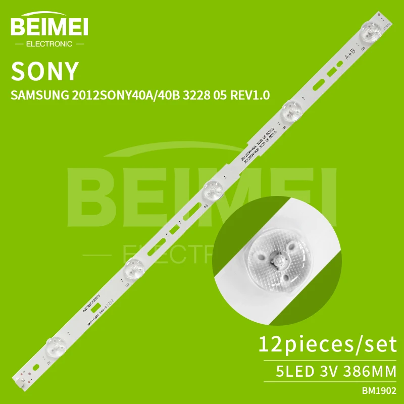 backlight tv strip SAMSUNG 2012SONY40A/40B 3228 05 REV1.0 strip led light SONY KLV - 40 ex430 led light bar 12pcs/set