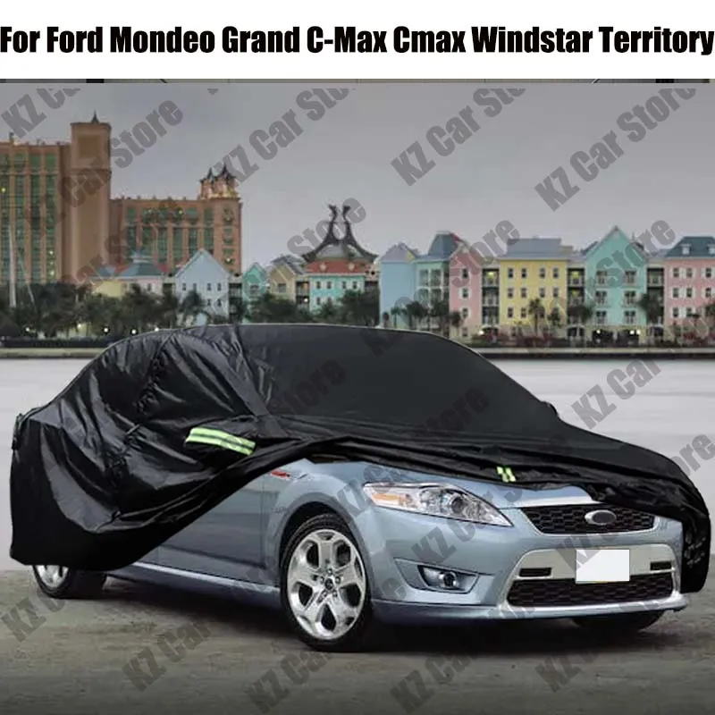 Car Cover Windproof Sun Anti UV Snow Rain Protection Dustproof Auto Cover For Ford Mondeo Grand C-Max Cmax Windstar Territory