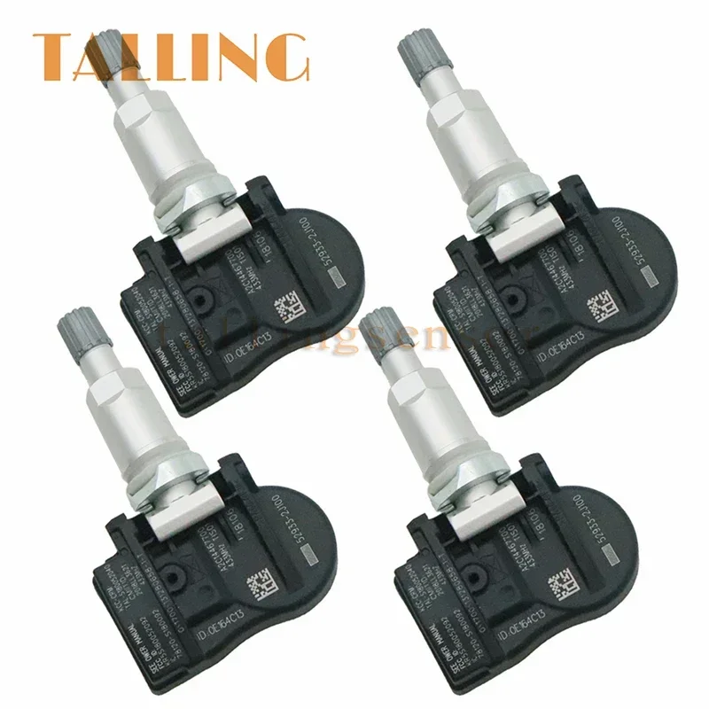 4PCS 52933-2J100 TPMS Tire Pressure Monitor System Sensor For Hyundai Accent Kia Rio Sorento Genesis New 529332J100 52933 2J100