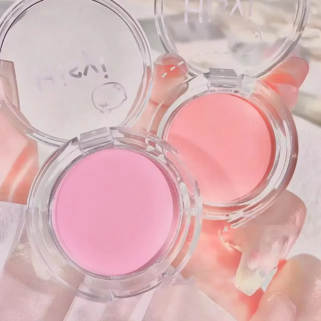 Heallor Matte Natural Cosmetic Powder, Velvet Mist Blush, Todos os Tipos de Fácil de Tintura, Sweet Girl Blush