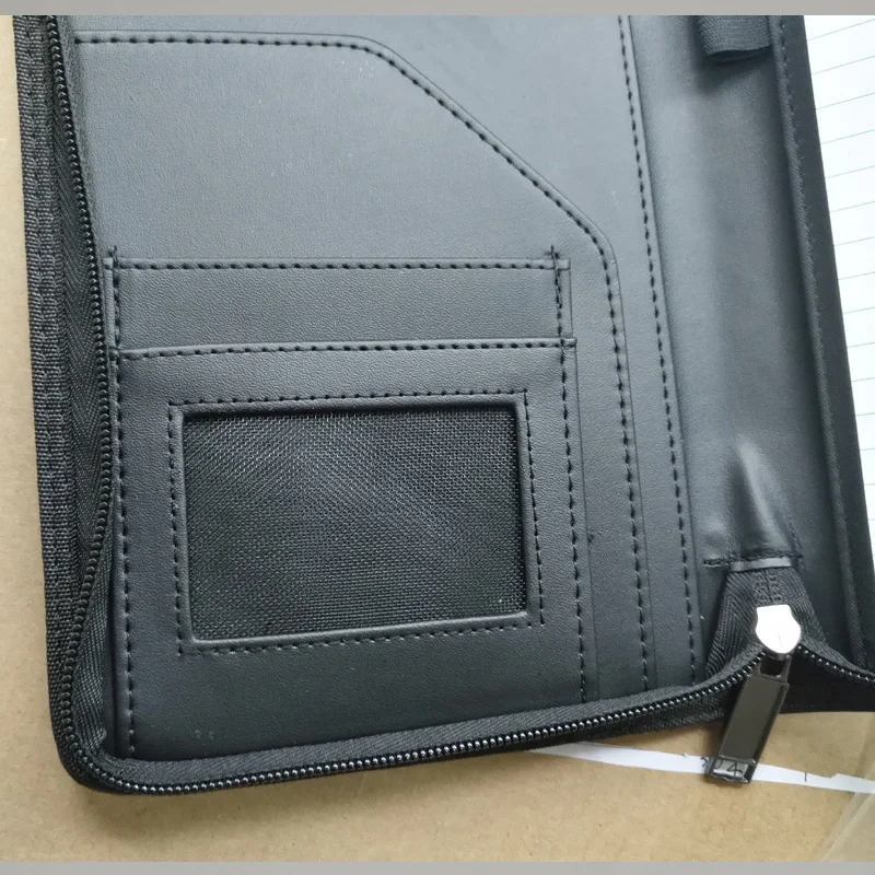 Imagem -06 - Negócios Portátil a5 Notebook Documento Bolsa com Zíper Pasta de Arquivo Padfólio Gerenciamento Bolsa Pastas com Zíper com Papel Recarregado Bloco de Notas