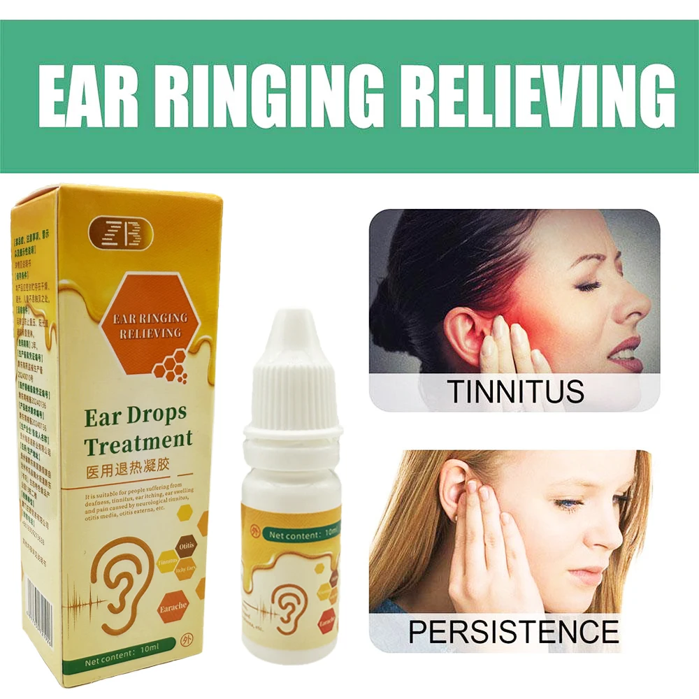 10ml/pcs natural propolis relief ear drops and otitis media ear treatment ear drops improve hearing, alleviate pain and itching